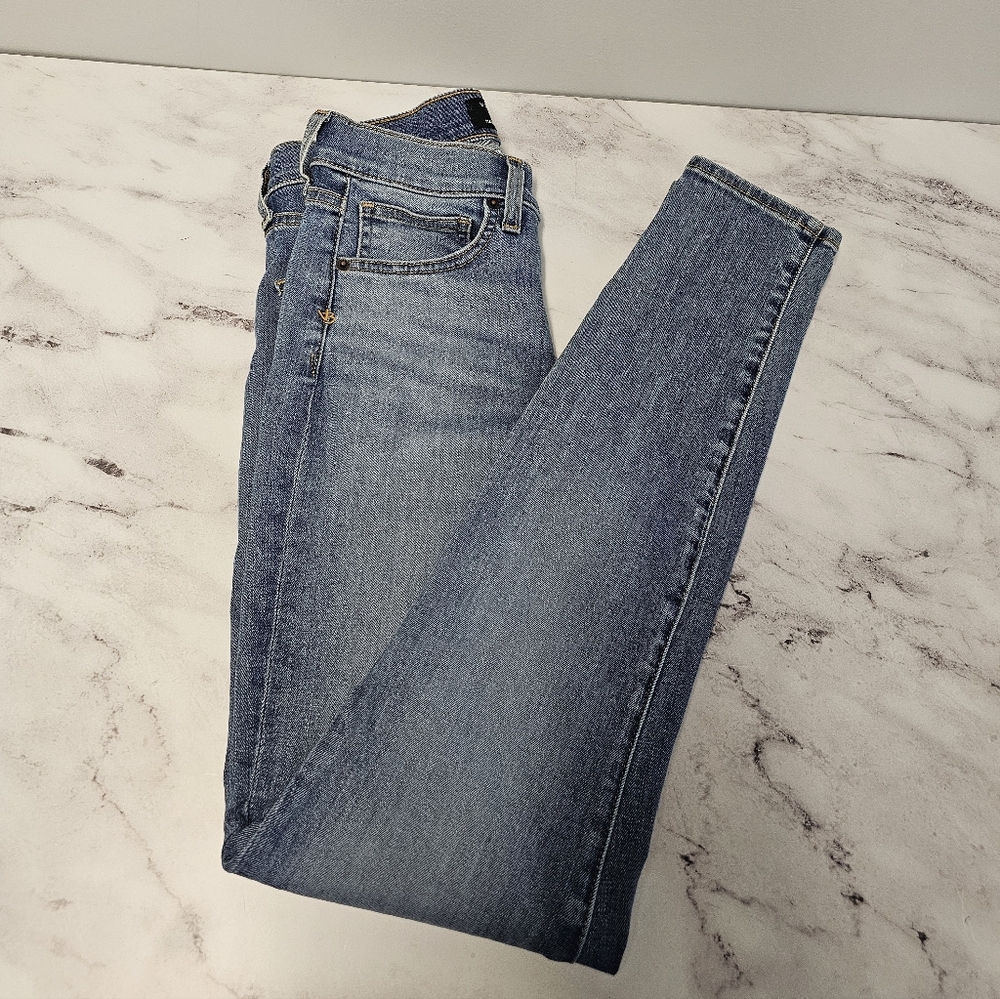 VERONICA BEARD Debbie Skinny High Rise Blue Jeans 27 Preowned - Picture 4 of 10